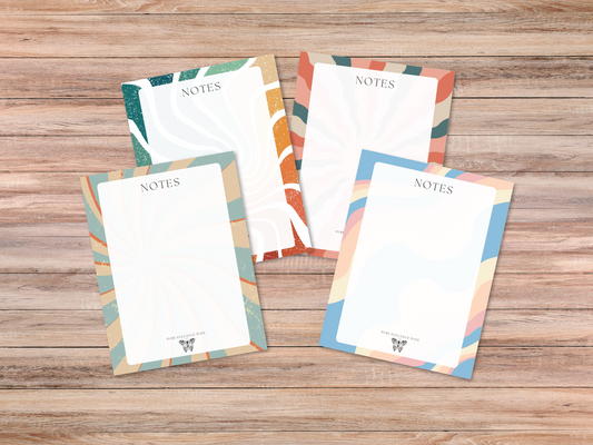 📦 Wholesale Retro Notepads – 4 Vintage-Inspired Designs