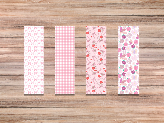 📦 Wholesale Pink Aesthetic Bookmarks – 4 Designs